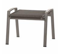 Savina Sgabello Base Alluminio Matt-Graphit, Zona Texfabric Grigio Sgabello