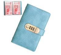 Saving Challenge Book - Blocco a combinazione per un budget sicuro, design vintage con funzione di protezione della privacy, organizer per denaro, per principianti, studenti, coppie e famiglie, 17 cm