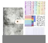 Savings Binder | A6 Budget Book with Cash Envelopes - Notebook Envelope Challenge Bill Organizer with Budget Cards for Adults Kids Planning School Home Travel Budgeting