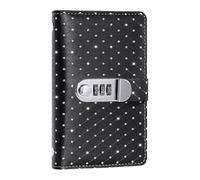 Savings Binder - PU Leather 17.8cm, Cash Budget Book, Password Lock Security | 100 Envelope System, Structured Tracking, Money Planner, Financial Journal For Home, Office, Travel Use