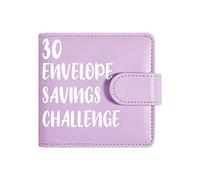Savings Budget Book, Money Challenge Organizer, 30 Envelope Budget Book, 4 Inch Bill Saving Planner System, Cash Control Ledger, for Office School Travel Birthday Party Use Savings Tracking