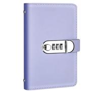 Savings Challenge Binder with 100 buste and Combination Lock, PU Leather Money Saving Budget Organizer Wallet, Cash Envelope System for Personal Finance, Beginners, Students Home Office