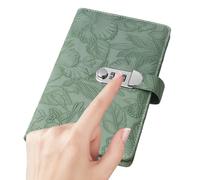 Savings Challenge Book - 9.06 Inch Leather | Envelope Lock Notebook for Budget Planning Coppie Families Adults Travel Home Office Secure Finance Organizer Journal