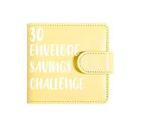 Savings Challenge Book, Budget Organizer Pu Waterproof, Magnetic Buckle Money Saving Binder, Financial Goal Tracker, for Travel Birthday Party Office School Kids Teens Adults Use 4,53 x 4,33 Inches