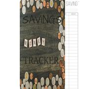 Savings Tracker: Notebook Sheets Journal Logbook to Record Personal Finances Budget Daily Expenses Monitor and Organize Cost of Living to Reach Wealth Money Goals |6 X 9 Inches, 110 Pages|