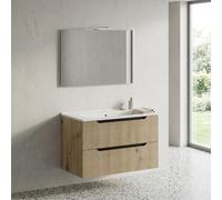 SAVINI DUE Mobile Bagno 80 cm C-CO82-RO-C-02 con lavabo specchio LED