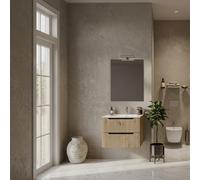 SAVINI DUE Mobile Bagno con Lavabo e Specchio 60 cm C-CO62-RO-C-02