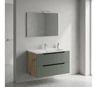 SAVINI DUE Mobile Bagno con Lavabo e Specchio 81 cm C-CO82-RO-SA-C-02
