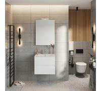 SAVINI DUE Mobile Bagno Sospeso 60 cm C-EA62-BL-GW-02 con lavabo e specchio