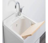 Savini Mobile Lavatoio 1 Anta 50x50x83h cm colore Bianco - 205B