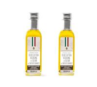 Savini Tartufi Olio al Tartufo Bianco Pregiato - Olio Extravergine di Oliva Italiano 55ml - Confezione da 2