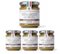 Savini Tartufi Pesto al Basilico con Tartufo 90gr - Confezione da 4