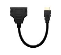 Savio AK-77 Splitter HDMI 2 uscite 1080p 60Hz Plug & Play Nero 30cm