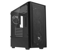 CASE PER PC SAVIO Noctis Flow - Materiale in vetro temperato e acciaio
