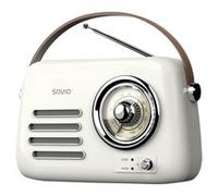 Radio portatile Savio RS-02 FM Bluetooth 3W USB Bianca