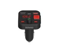 Savio TR-15 FAST CHARGING CAR FM transmitter Kvm switch Bluetooth Caricabatteria