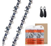SAVIOR 2 catene per motosega, .325", 1,3 mm, 67 maglie per guida da 40 cm, catene a scalpello pieno, compatibili con Stihl MS261 MS271 MS310 MS311