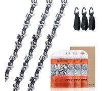 SAVIOR 3 catene per sega 3/8 "LP 1,1 mm 50 TG per guida da 35 cm, catene a basso contributo compatibili con Stihl MS170, 3610 000 0050