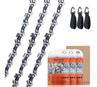 Savior 3 x Catene per Motosega Adatte a Barre da 30cm 1.3 mm 3/8"LP 44 Maglie Semi-Chisel Compatibili con Stihl MS180-63PM3 44 3616 000 0044