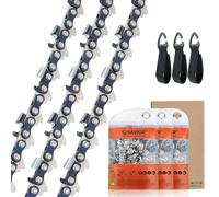 SAVIOR 3 x Catene per Motosega Adatte a Barre da 45cm 1.5mm .325" 72 Maglie, Compatibili con Husqvarna 254XP, 340, 345, Dolmar, Oregon 21BPX e altri