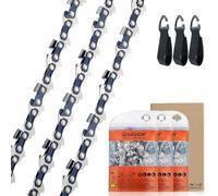 Savior Confezione da 3 catene per motosega per barra da 14", 50 maglie, calibro 109,2 cm, 3/8" LP, catene a basso contraccolpo per Stihl MS170 MS171 MSE170C MS192T