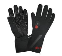 SAVIOR Guanti invernali riscaldati termici in pelle di capra per adulti Guanti da sci a mano caldi con batteria ricaricabile impermeabile al vento 3 marce