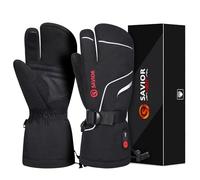 SAVIOR HEAT Guanti Riscaldati per Uomini e Donne, Guanti Riscaldati a Batteria Elettrica Ricaricabile per Sci Ciclismo Motociclismo Escursionismo Alpinismo Corsa a piedi Campeggio