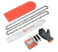 Savior Set di 2 catene per motosega con protezione guida e guida da 30 cm, compatibile con Stihl MS170 MS171 MSE170C - 3/8" LP 44 maglie 1,1 mm