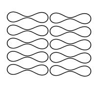 SAVITA 10 pezzi Rubber Ring per Microfono, Elastici per Universal Microphone Shock Mount Elastico per Microfono Cinturini per Microphone Shock Mount Microfono Accessori(Nero)