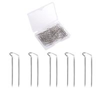 SAVITA 100 Pezzi Spilli per Quilting, Spille Artigianali in Acciaio Inossidabile Spille Doppie Spille Dritte Multiuso per Cucito Esposizione di Gioielli e Casa Decorazioni (Lunghezza 2,3 cm/0,9 inch)