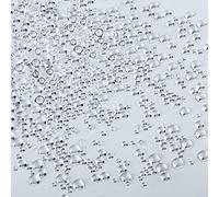 SAVITA 1050 Pezzi Perline Trasparenti, Perline di Rugiada di Simulazione Perle Semicircolari Trasparenti Abbellimenti in Resina per Scrapbooking per Artigianato Fai-Da-Te Accessori per la Decorazione