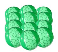 SAVITA 12pz Palloni da Spiaggia, 22cm Gonfiabili Giocattoli Estivi per Bambini Ideali per Feste di Compleanno e Vacanze Estive (Verde)