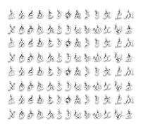 SAVITA 130 Pezzi ABC Lettera Charms Mini Alfabeto A-Z Lega di Zinco Bracciale Collana Pendenti per la Fabbricazione di Gioielli Fai Da Te