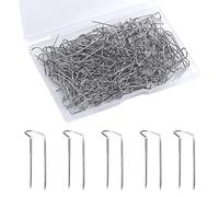 SAVITA 150 Pezzi Spilli a U, Spilla Patchwork per Tessuto Spilli Dritti Artigianali Curvi per Tessuto da Cucire Decorazioni per la Casa Creazione di Gioielli (0,9 Pollici/2,3 cm di Lunghezza)