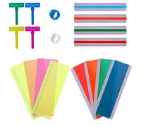 SAVITA 18 Pezzi Strisce di Lettura Guidata, Trumenti Dislessia Strisce di Lettura con Sovrapposizione Colorata per i Primi Lettori Insegnanti Scuola Lettura per Bambini