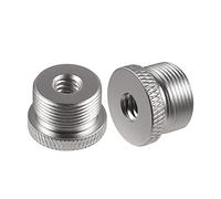 SAVITA 2 Pezzi Adattatore Supporto Microfono Adattatore Filettato da 5/8 a 1/4 Adattatore per Vite Per Treppiede Per Monitor asta microfonica Per Videocamera Supporto Per Microfono (Argento)