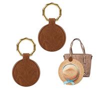 SAVITA 2 Pezzi Clip Magnetica per Cappello da Viaggio, Clip per Cappello Portatile Borsa Porta Cappello per Donna Uomo Borsa da Viaggio Accessorio da Esterno (Marrone)