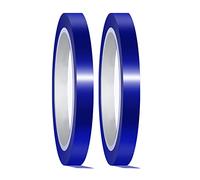 SAVITA 2 Rotoli Nastro Ad Alta Temperatura, 20mmx33m Nastro Resistente al Calore Nastro Adesivo Termico Alte Temperature Polyimide Tape Nastro per Sublimazione Arte Artigianato Fai-Da-Te (Blu)