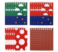 SAVITA 24 Pz Quaderni a Tema Personaggi dei Giochi, Mini Blocchi Note Spirale con 4 Design Quaderni a Tema Super Cartoni Animati Bomboniere Bambini e Adulti Premi per la i Compleanno