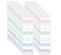 SAVITA 240 Pezzi Schede Indice Adesivi, Scrivibili Index Tabs Marker, Riutilizzabili Autoadesive Segnapagina Adesivi per Lettura di Indici, Cartelle di File, Appunti per Libri (Colori Chiari Misti)