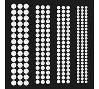 SAVITA 2800 Pezzi Adesivi Perle, 3mm/4mm/5mm/6mm Bellezza Flatback Perle Autoadesive Capelli Autoadesive per Trucco Artigianato Viso Unghie Album di Ritagli Ornamento (Bianco)