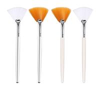 SAVITA 4 Pezzi Spazzole per Maschera Facciale Spazzole a Ventaglio Spazzole Morbide per il Viso Strumenti per Peeling Maschera per Dormire Trucco per Maschera di Fango