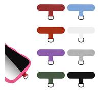 Savita 8 Pezzi Toppa per Cordino Cellulare, Tracolla Cinghia del Telefono Linguetta Fissaggio Resistente Cordino per Telefono Patch Pad per la Maggior Parte degli Smartphone (Multicolore)