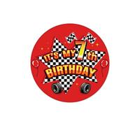 SAVITA Spilla Buon Compleanno Auto da Corsa, 5,8cm It's My Birthday Spilla Distintivo per Decorazione Festa Tema Corsa