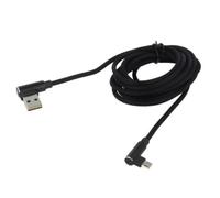 SAVKABELCL-164 Cavo USB 2.0 2m Nero 480Mbps Tessuto 2.4A SAVIO