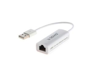 SAVKABELCL-24 Adattatore USB per Fast Ethernet USB 2.0 PnP bianco SAVIO