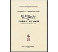 Savoca,Giuseppe. - Concordanza delle poesie di Leonardo Sinisgalli. Concordanza,