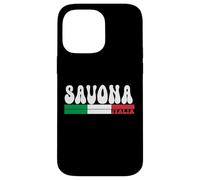 SAVONA City Italia Vintage Bandiera Italia per gli amanti dei viaggi Custodia per iPhone 14 Pro Max