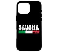 SAVONA City Italia Vintage Bandiera Italia per gli amanti dei viaggi Custodia per iPhone 16 Pro Max