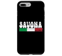 SAVONA City Italia Vintage Bandiera Italia per gli amanti dei viaggi Custodia per iPhone 7 Plus/8 Plus